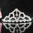 Silver Tiara Bridal Comb,Small Crystal Hair Comb Tiara style, Wedding hair Comb 8494