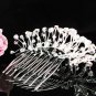Floral Leaf Hair Comb, Wedding Comb Jewelry, Wedding Comb, Bridal Comb Sparkle Beauty 8556