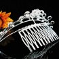 Floral Leaf Hair Comb, Wedding Comb Jewelry, Wedding Comb,Silver Bridal Comb Radiant Beauty H258