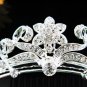 Floral Leaf Hair Comb, Wedding Comb Jewelry, Wedding Comb,Silver Bridal Comb Radiant Beauty H258