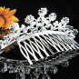 Tiara Bridal Comb, alloy silver Crystal Floral Hair Comb Tiara style, Wedding hair Comb h273