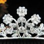 Tiara Bridal Comb, alloy silver Crystal Floral Hair Comb Tiara style, Wedding hair Comb h273