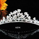 Silver bridal crystal comb,bridesmaid handmade hair accessories,wedding tiara regal h274