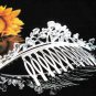 Silver bridal crystal comb,bridesmaid handmade hair accessories,wedding tiara regal h274