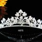 Tiara Bridal Comb,Crystal Floral alloy silver Hair Comb Tiara style, Wedding hair Comb  h275