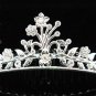 Tiara Bridal Comb, Pearl Crystal Floral Hair Comb Tiara style, silver alloy wedding hair Comb h277