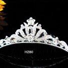 Handmade silver bridal crystal comb,bridesmaid hair accessories,wedding tiara regal h280