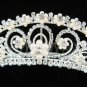 Handmade silver bridal tiara ,crystal comb,bridesmaid hair accessories,wedding tiara regal 1099
