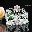 Clear Rhinstone Crystal Weddng Grace Bridal Prom Pageant Tiara Flower Crown8771