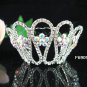 Silver bridal tiara crystal small crown bride wedding woman hair accessories 6909