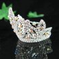 Silver bridal crystal small crown wedding bridal hair accessories,alloy tiara regal 6924