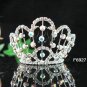 Silver bride bridal crystal small crown bridesmaid hair accessories,alloy tiara regal 6927