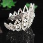 Silver wedding bridal small crown bridesmaid hair accessories tiara regal 6928