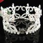 Handmade Silver bride bridal crystal small crown, bridal hair accessories delicate tiara 841s