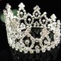 Handmade Silver bridal tiara small crown,wedding hair accessories,delicate regal 5029