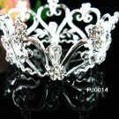 Silver crystal metal alloy small crown,bride bridal hair accessories tiara PJ14