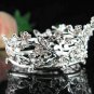 Silver bridal tiara, bride alloy small crown, bridesmaid wedding hair accessoriesPJ97