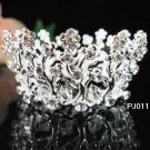 Silver handmade bridal small crown,wedding alloy hair accessories,tiara regal PJ111