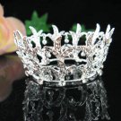 Silver bride bridal crystal alloy wedding small crown,handmade bridesmaid hair accessories PJ122