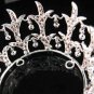 Silver bride bridal crystal alloy wedding small crown,handmade bridesmaid hair accessories PJ122