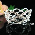 silver bride bridal tiara crystal alloy small crown,handmade wedding hair accessories Pcn112