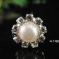 6 piece silver bride bridal pearl wedding hairpin,floral wedding hair accessories pin veil 1160
