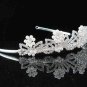 bride bridal headpiece wedding hair accessories silver pearl bridal tiara 1547
