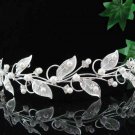 bride bridal vine headband wedding hair accessories silver bridal tiara #3788w