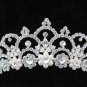 elegant bride bridal pearl headpiece wedding accessories silver bridal tiara #3053s