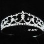 wedding tiara hair accessories silver crystal floral bridal tiara 8741S