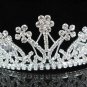 Bridal tiara wedding hair accessories silver rhinestone headband floral bridesmaid tiara 2581S