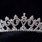 Crystal handmade wedding accessories silver metal rhinestone headpiece bridal tiara band 509S