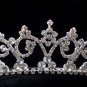 Crystal handmade wedding accessories silver metal rhinestone headpiece bridal tiara band 509S