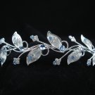wedding accessories bride bridesmaid silver blue rhinestone sparkle headband bridal tiara 3788b