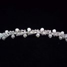 wedding accessories silver pearl rhinestone headband sparkle bridal bride bridesmaid tiara7041