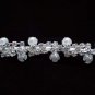 wedding accessories silver pearl rhinestone headband sparkle bridal bride bridesmaid tiara7041
