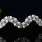 serpent wedding hair accessories rhinestone bridesmaid bridal tiara pearl headband 593