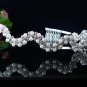 serpent wedding hair accessories rhinestone bridesmaid bridal tiara pearl headband 593