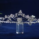 wedding tiara hair accessories silver rhinestone sparkle bride bridal tiara headpiece 1353