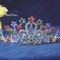 Bride crystal wedding accessories rhodium rhinestone alloy floral bridal tiara 101