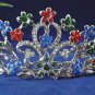 Bride crystal wedding accessories rhodium rhinestone alloy floral bridal tiara 101