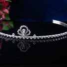 bridesmaid comb wedding hair accessories silver headband rhinestone bridal tiara 1405