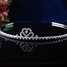 wedding hair accessories silver bride headband rhinestone bridal tiara 1406