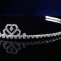 wedding hair accessories silver bride headband rhinestone bridal tiara 1406