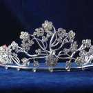 Bride Bridesmaid wedding accessories silver alloy headpiece rhinestone bridal tiara 578