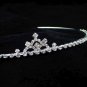 Sparkle crystal wedding accessories silver metal headband rhinestone bridal tiara 1396