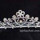 Floral Pageant Bridal Wedding Princess Rhinestone Bride Tiara Crown Headband 1330