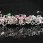 Sparkle crystal wedding accessories handmade silver alloy headband rhinestone bridal tiara 696pu