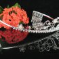 Crystal floral bride wedding accessories silver headpiece rhinestone bridal tiara 635