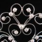 Bride tiara crystal pearl bridesmaid wedding accessories silver rhinestone headpiece 2039
